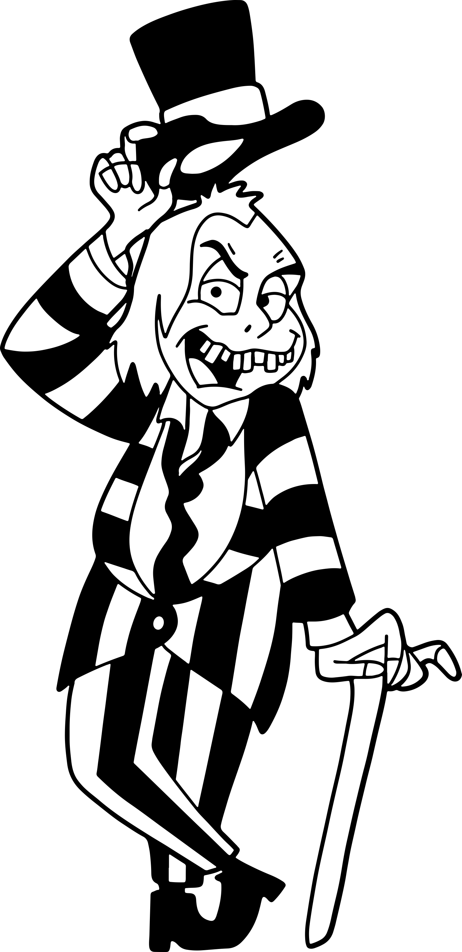 Beetlejuice 14 Outline Svg Vector Free Vectors